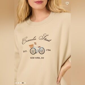 Altar’d State Cornelia Street Embroidered Graphic Sweatshirt